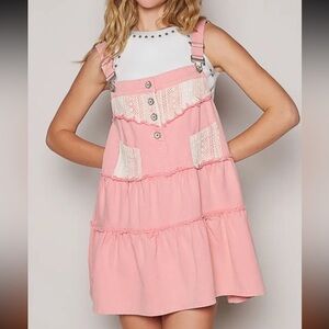 POL Pink Baby Doll Overall